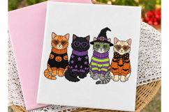 Latch Hook Yarn Halloween Cat Png Product Image 1