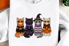 Latch Hook Yarn Halloween Cat Png Product Image 2