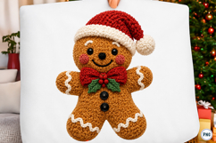 Latch Hook Yarn Crochet Gingerbread Man PNG Product Image 1