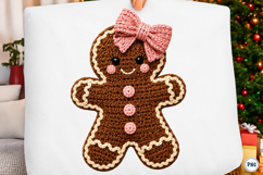 Latch Hook Yarn Faux Gingerbread Girl PNG Product Image 1