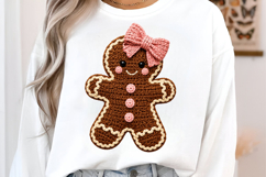 Latch Hook Yarn Faux Gingerbread Girl PNG Product Image 2