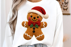 Latch Hook Yarn Crochet Gingerbread Man PNG Product Image 2