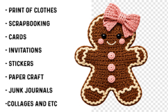 Latch Hook Yarn Faux Gingerbread Girl PNG Product Image 3