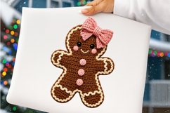 Latch Hook Yarn Faux Gingerbread Girl PNG Product Image 4