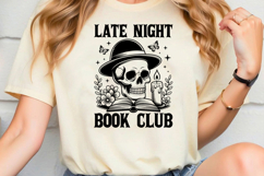 Late Night Book Club SVG, Book Lover SVG, Reading SVG Product Image 2