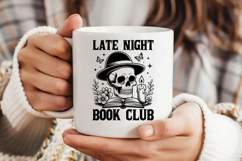 Late Night Book Club SVG, Book Lover SVG, Reading SVG Product Image 3