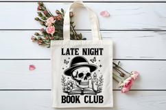 Late Night Book Club SVG, Book Lover SVG, Reading SVG Product Image 4