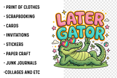 Later Gator PNG Preppy Summer PNG Product Image 2