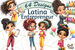 Latina Small Business Owner PNG Entrepreneur Graphics Product Image 1