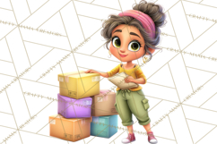 Latina Small Business Owner PNG Entrepreneur Graphics Product Image 5
