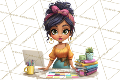 Latina Small Business Owner PNG Entrepreneur Graphics Product Image 3
