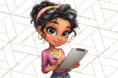 Latina Small Business Owner PNG Entrepreneur Graphics Product Image 3