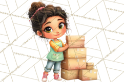 Latina Small Business Owner PNG Entrepreneur Graphics Product Image 5