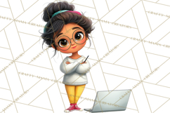 Latina Small Business Owner PNG Entrepreneur Graphics Product Image 4