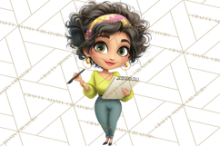 Latina Small Business Owner PNG Entrepreneur Graphics Product Image 4