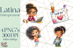 Latina Small Business Owner PNG Entrepreneur Graphics Product Image 1