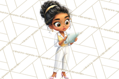 Latina Small Business Owner PNG Entrepreneur Graphics Product Image 4