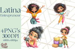 Latina Small Business Owner PNG Entrepreneur Graphics Product Image 1