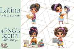 Latina Small Business Owner PNG Entrepreneur Graphics Product Image 1