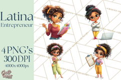 Latina Small Business Owner PNG Entrepreneur Graphics Product Image 1