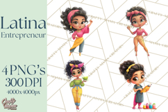 Latina Small Business Owner PNG Entrepreneur Graphics Product Image 1
