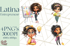 Latina Small Business Owner PNG Entrepreneur Graphics Product Image 1