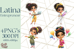 Latina Small Business Owner PNG Entrepreneur Graphics Product Image 1