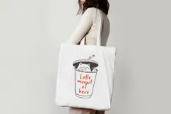 Cat & Coffee Doodle lineart Clipart SVG | PNG | EPS Product Image 2