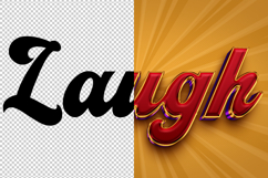 Laugh 3D editable text effect Product Image 2