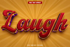 Laugh 3D editable text effect Product Image 1