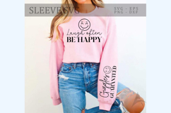 Laugh often be happy Sleeve SVG Design Product Image 3