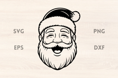 Laughing Santa Claus SVG Product Image 1