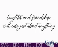 Farmhouse Friends Sign Svg, Laughter And Friendship Product Image 2