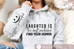 Laughter is the best medicine find your humor Sleeve SVG Product Image 3