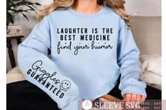 Laughter is the best medicine find your humor Sleeve SVG Product Image 1
