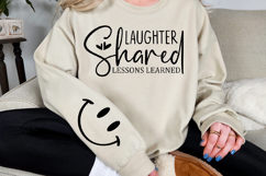 Laughter shared lessons learned Sleeve Svg Design Product Image 3
