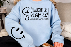 Laughter shared lessons learned Sleeve Svg Design Product Image 2