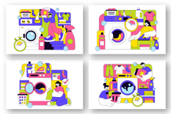 10 Laundry Room Vector Illustration Product Image 3