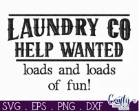 Farmhouse Home Round Sign Svg | Laundry Loads Of Fun Product Image 2