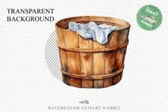 Laundry Tub Cozy Cottagecore Farm Bucket Village Wooden Sink PNG Nursery wall art card making collage printable decor junk journal sublimation Scrapbooking  watercolor Cozy Cottagecore Laundry Tub Village Wooden Sink House PNG clipart, farm barn village