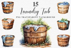 Laundry Tub Cozy Cottagecore Farm Bucket Village Wooden Sink PNG Nursery wall art card making collage printable decor junk journal sublimation Scrapbooking  watercolor Cozy Cottagecore Laundry Tub Village Wooden Sink House PNG clipart, farm barn village