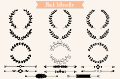 Laurels &amp; Divider | Hand Drawn Floral Border, Leafy Wreath Product Image 3