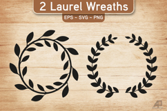 Laurel Wreath SVG PNG Product Image 1