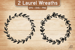 Laurel Wreath SVG PNG Product Image 1