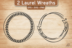 Laurel Wreath SVG PNG Bundle Product Image 16