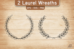 Laurel Wreath SVG PNG Product Image 1