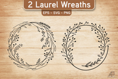Laurel Wreath SVG PNG Product Image 1