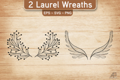 Laurel Wreath SVG PNG Product Image 1