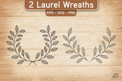 Laurel Wreath SVG PNG Product Image 1