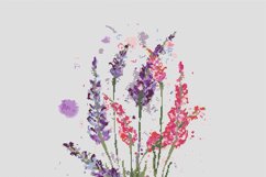 Lavender cross stitch pattern PDF Floral cross-stitch Product Image 2